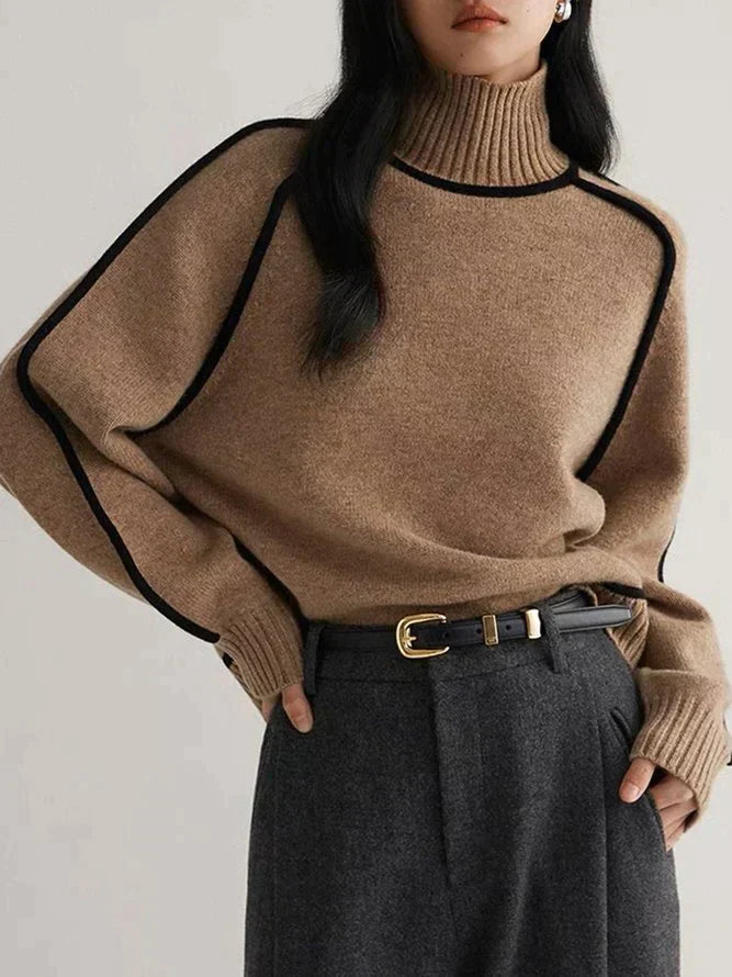 Valenzora - Gestrickter Rollkragenpullover