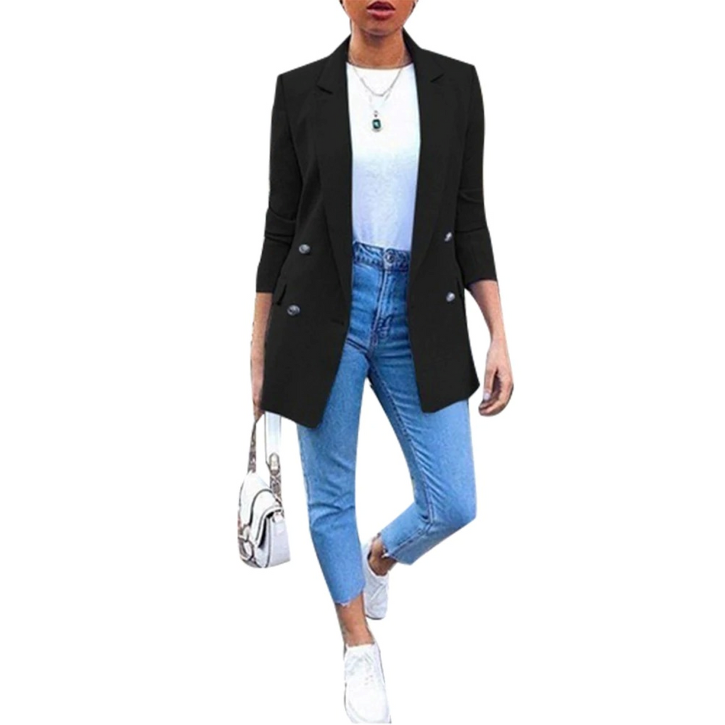 Valenzora – Long-sleeved women's blazer with open front
