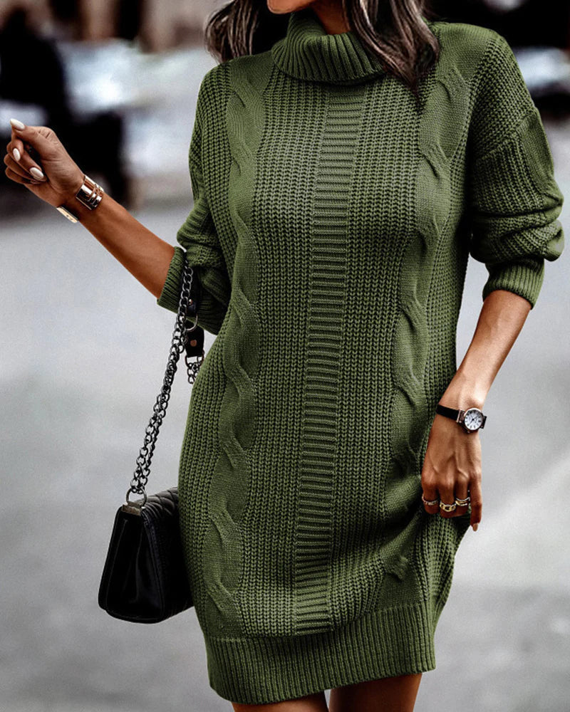 Valenzora | Elegantes Herbst-Strickkleid für Damen