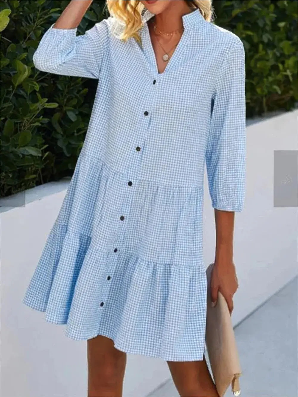 Valenzora | Elegant vest dress with button closure