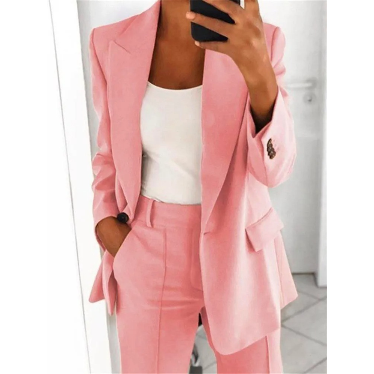 Valenzora | Damen Blazer mit langen Ärmeln