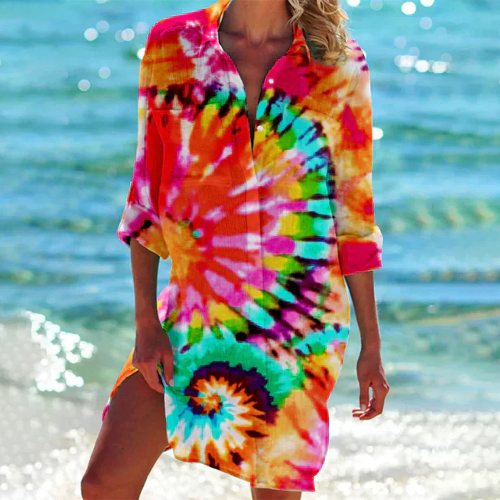Valenzora | Colorful shirt dress