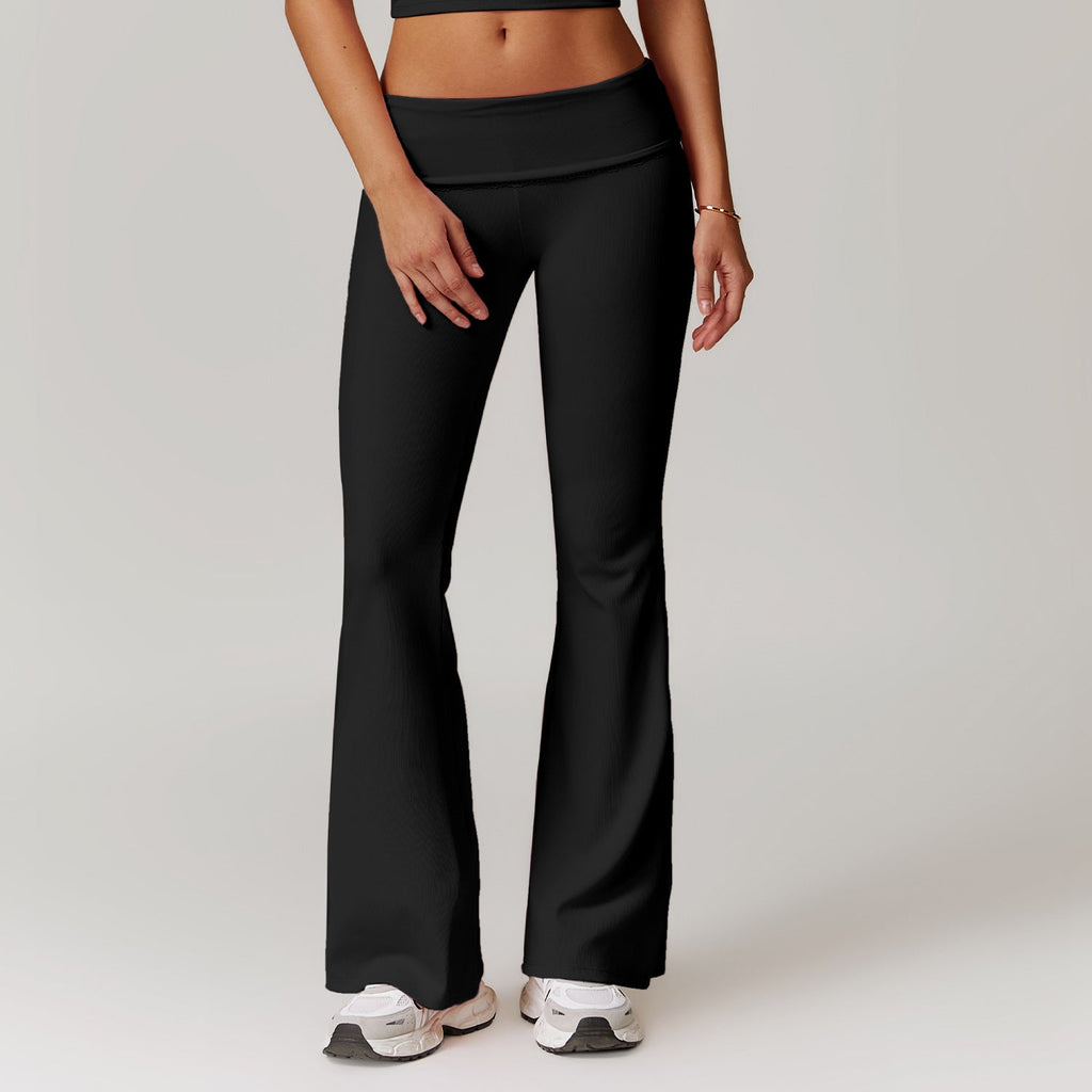 Valenzora | Elegante, eng anliegende Schlag-Yogahose