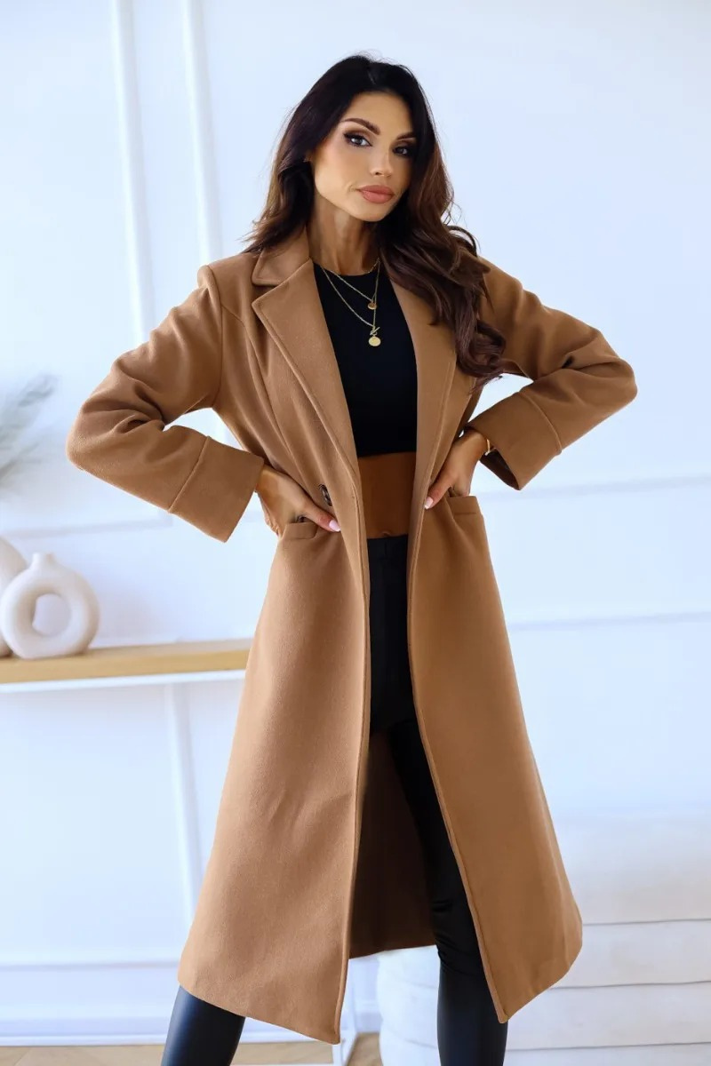 Valenzora | Klassischer langer Trenchcoat mit