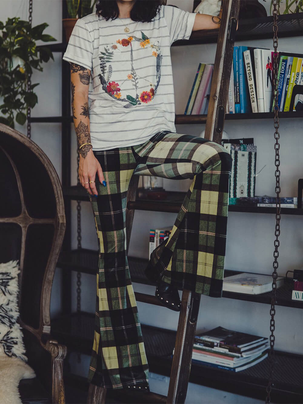 Valenzora | Retro wide-leg trousers