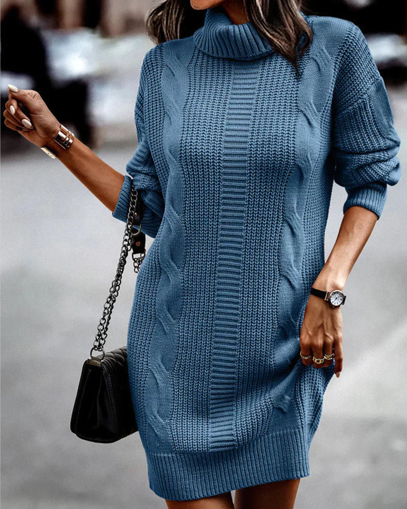 Valenzora | Elegantes Herbst-Strickkleid für Damen