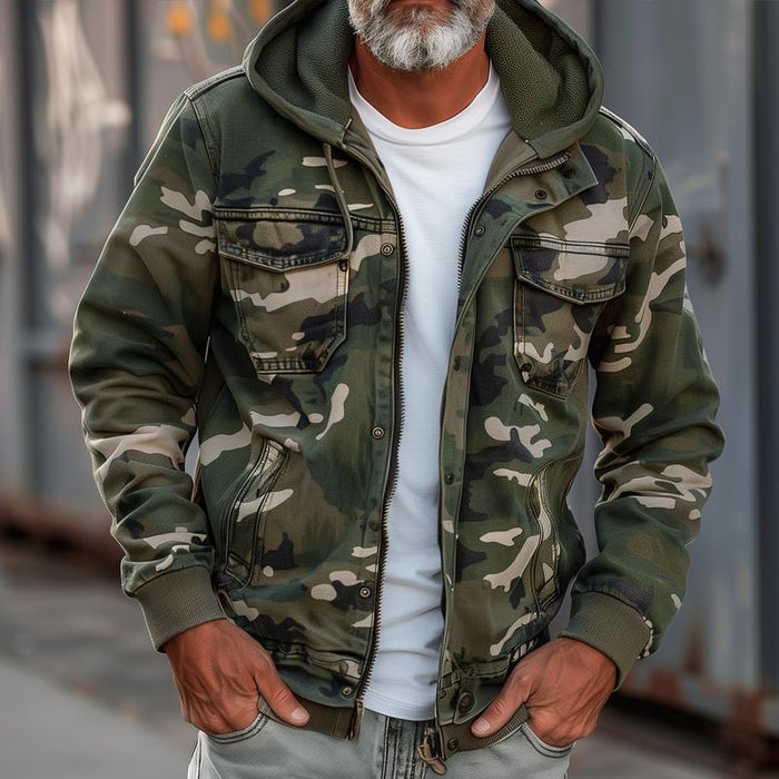 Valenzora | Jacke mit Camouflage-Print