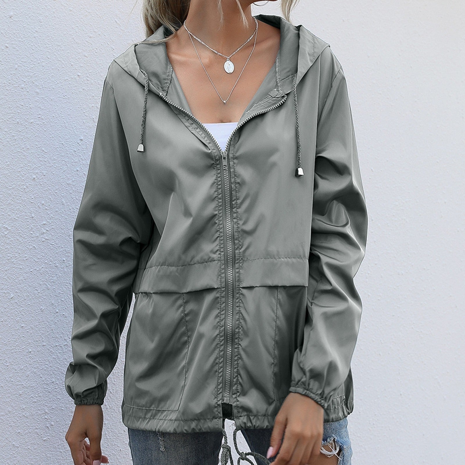 Valenzora Windbreaker | Winddichter Regenmantel für Damen