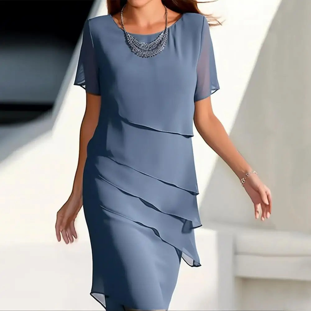 Valenzora | Elegant chiffon dress