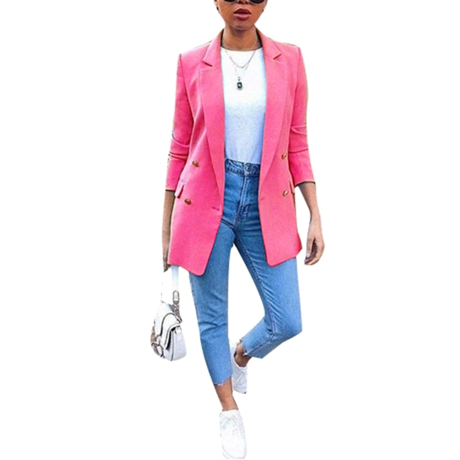 Valenzora – Long-sleeved women's blazer with open front
