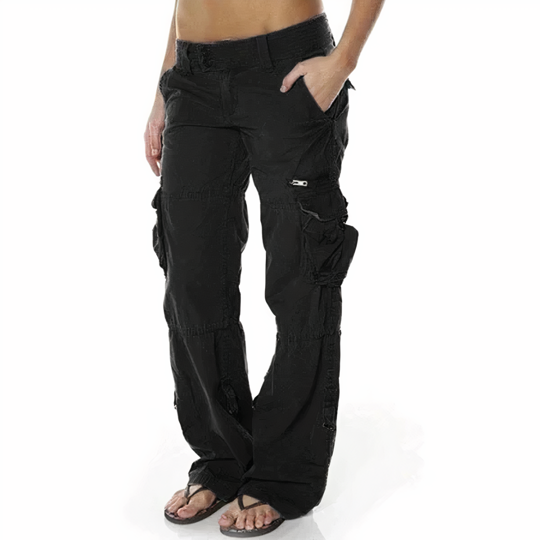 Valenzora | Damen Cargo-Hose Lang