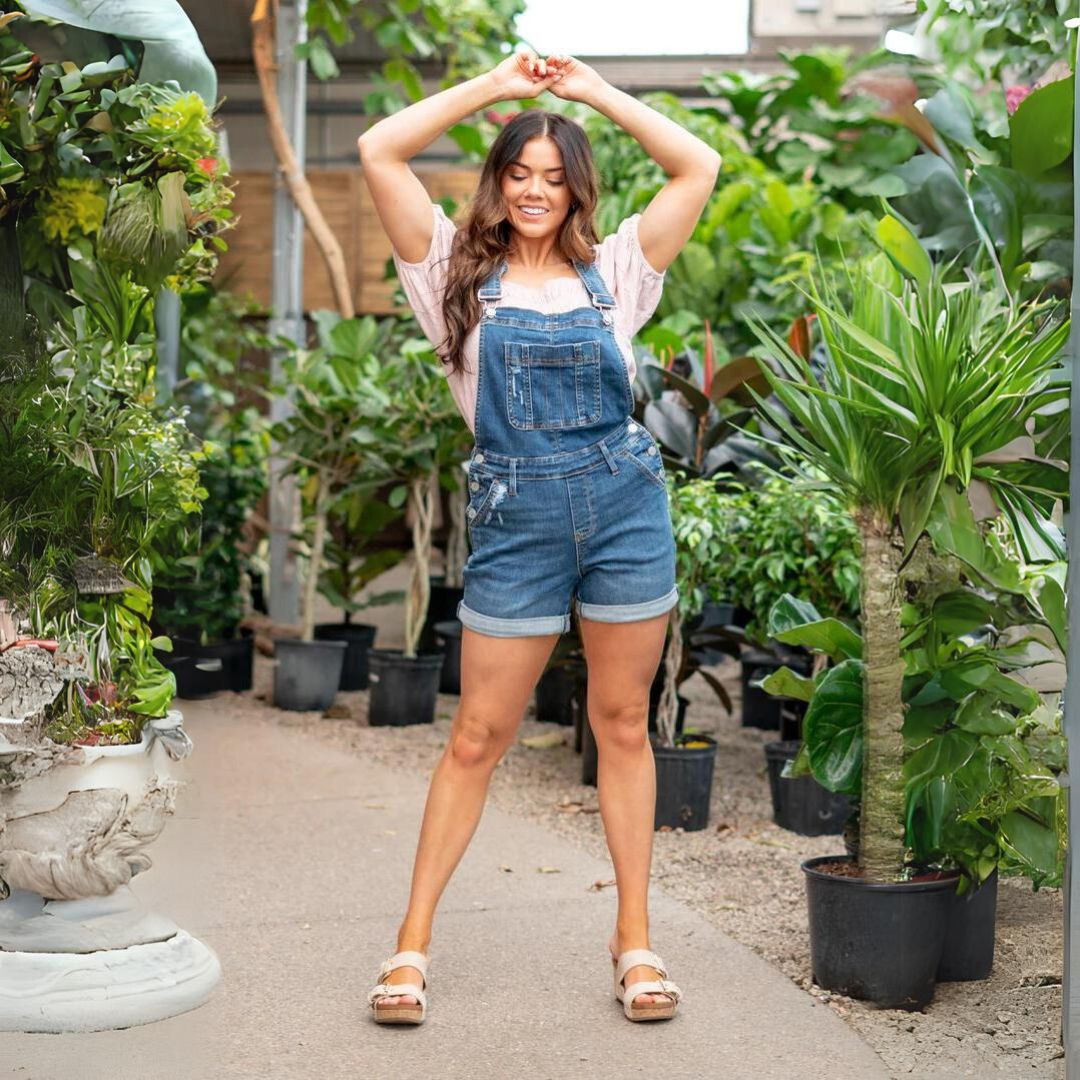 Valenzora | High-Waist-Denim-Shorts