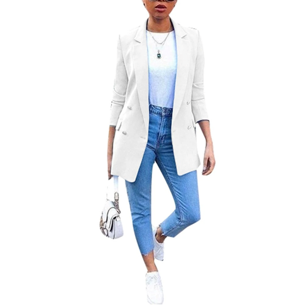 Valenzora – Long-sleeved women's blazer with open front