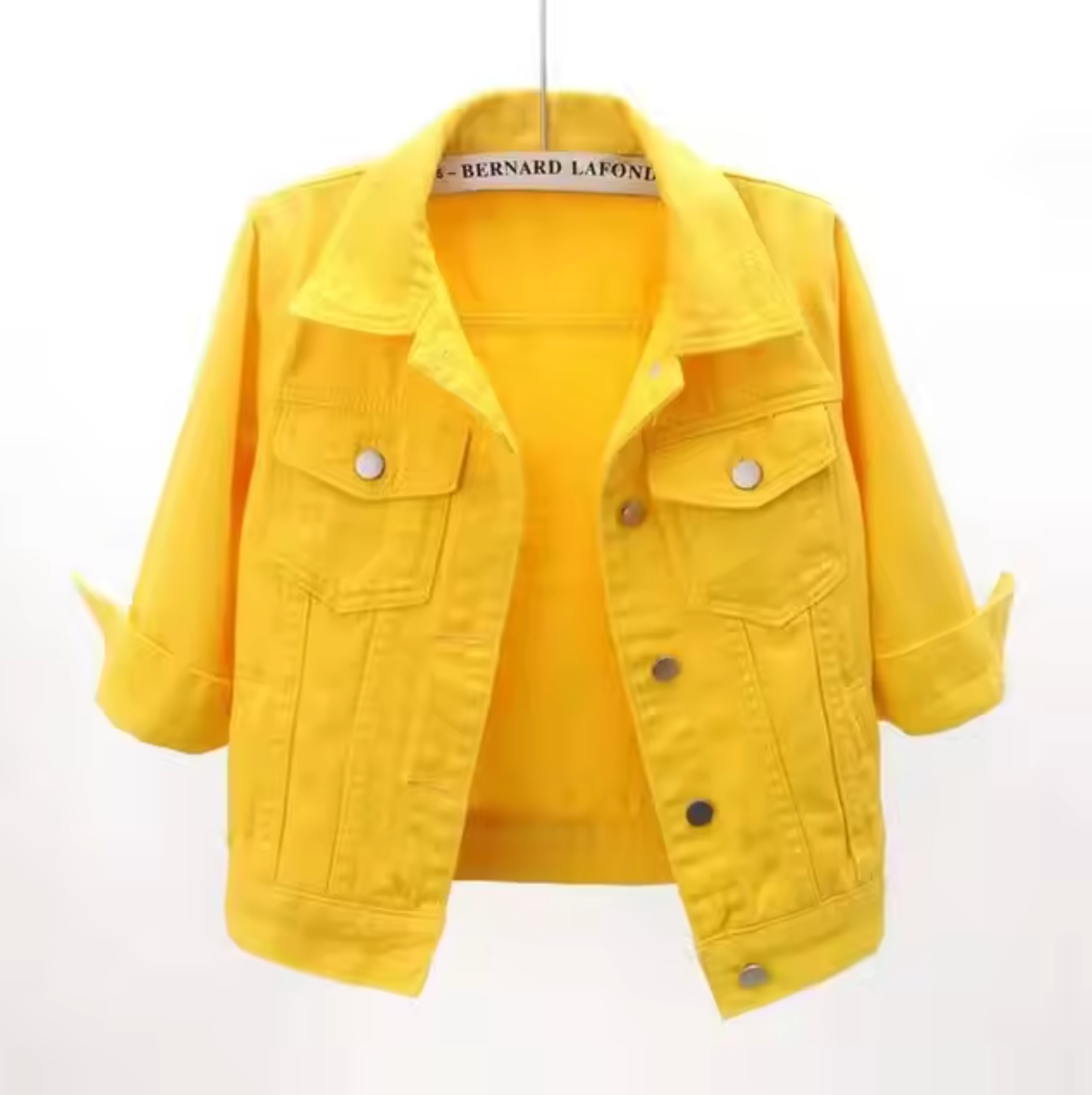 – Jeansmantel in Farbe