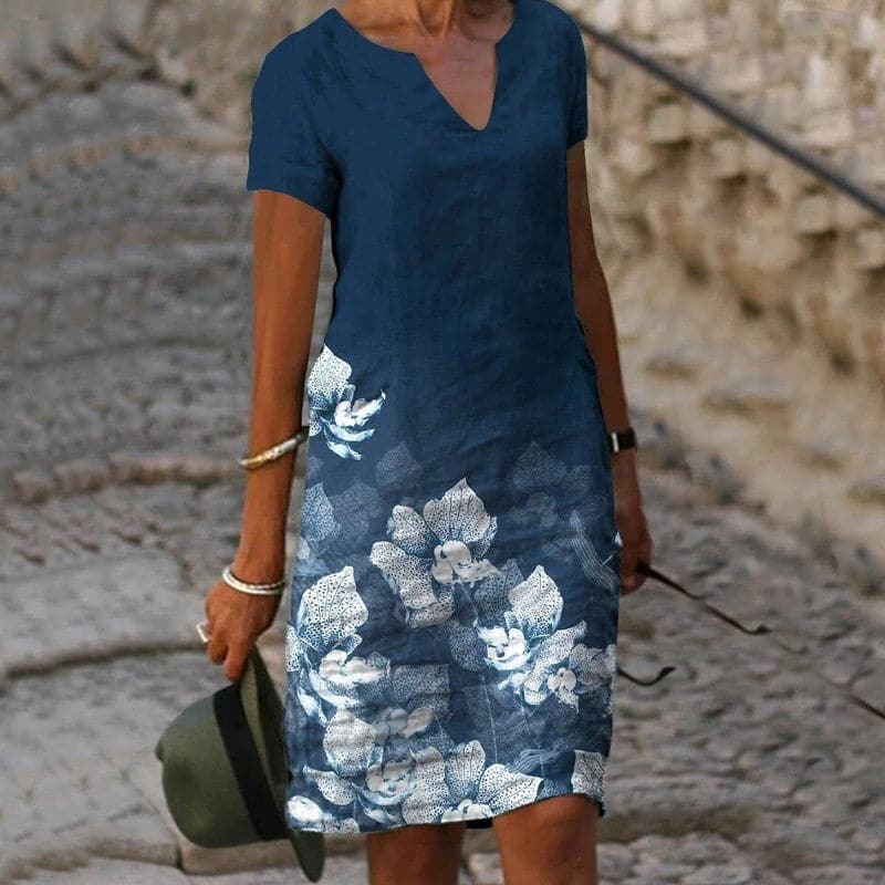 Valenzora | Floral lightweight cotton dress for women