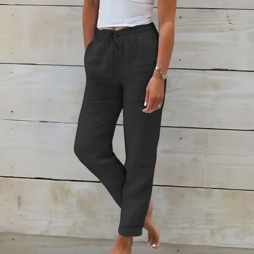 Valenzora | Comfortable cotton trousers in linen