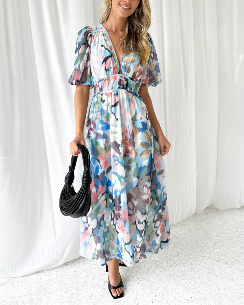 Valenzora | Elegant Floral Dress