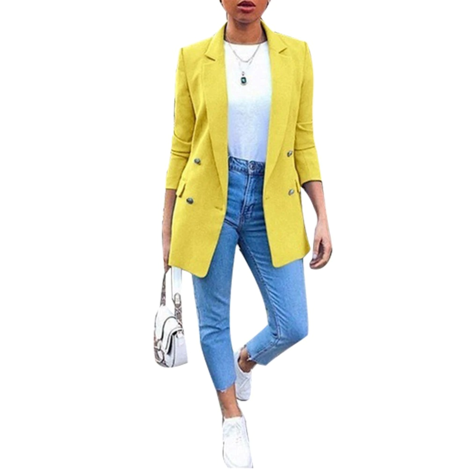 Valenzora – Long-sleeved women's blazer with open front