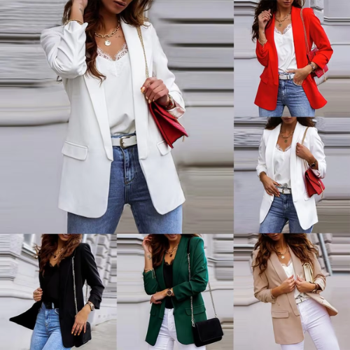 Valenzora | Elegante Damenblazer mit Ein-Knopf-Verschluss, ideal fürs Büro