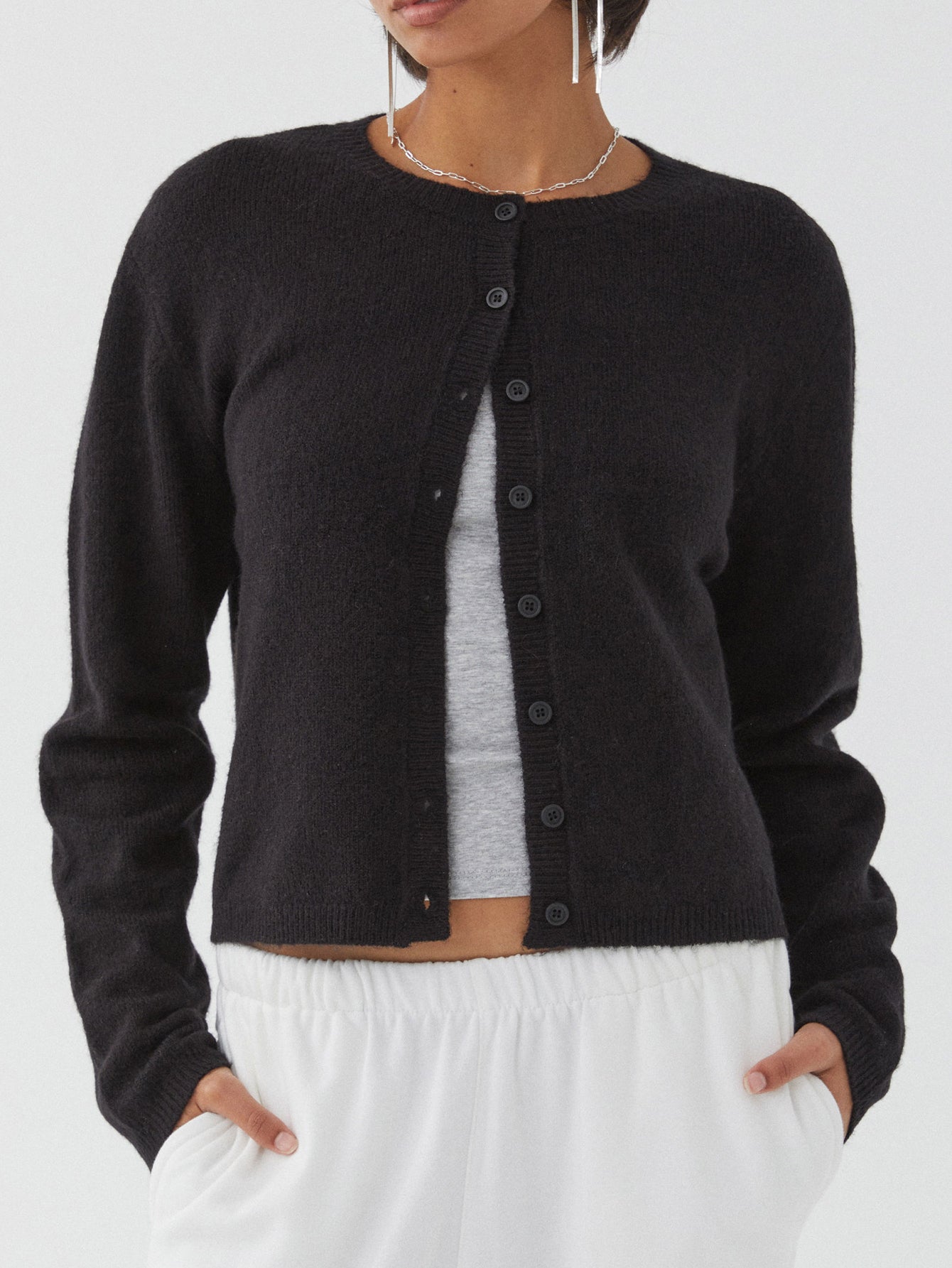 Valenzora | Farbenfroher Damen-Cardigan in Unifarben