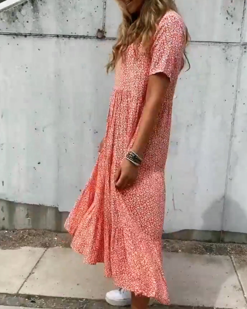 Valenzora | Short-sleeved floral dress