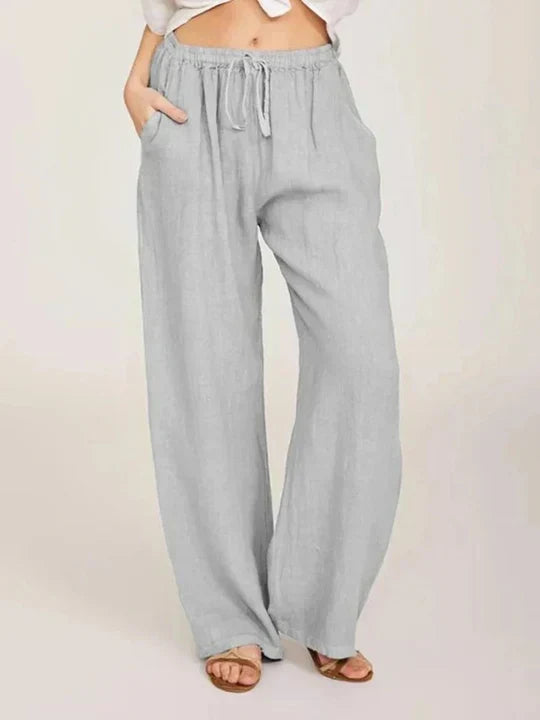 Valenzora | Cotton Linen Trousers