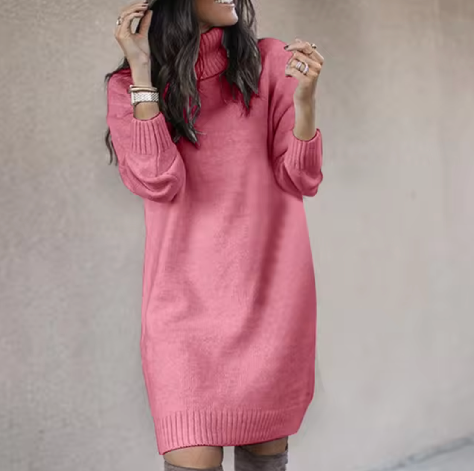 – Lockeres Strickkleid