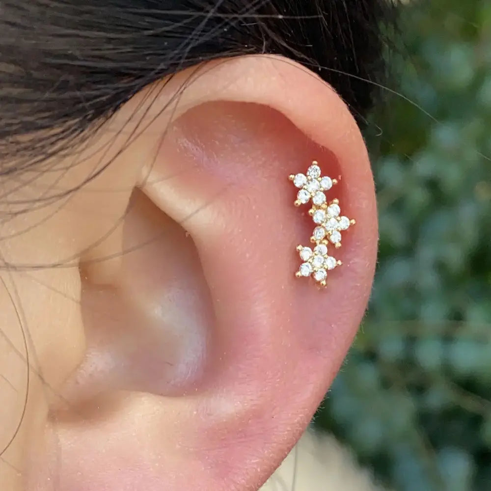 Valenzora | Tragus Helix 925 Silber Ohrringe für Damen
