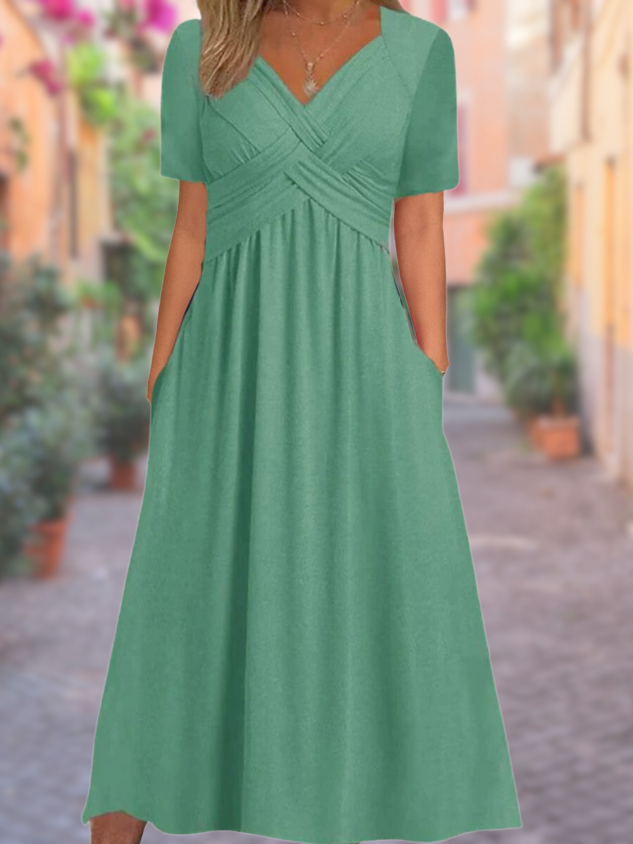 Valenzora | Midikleid mit Seitentaschen