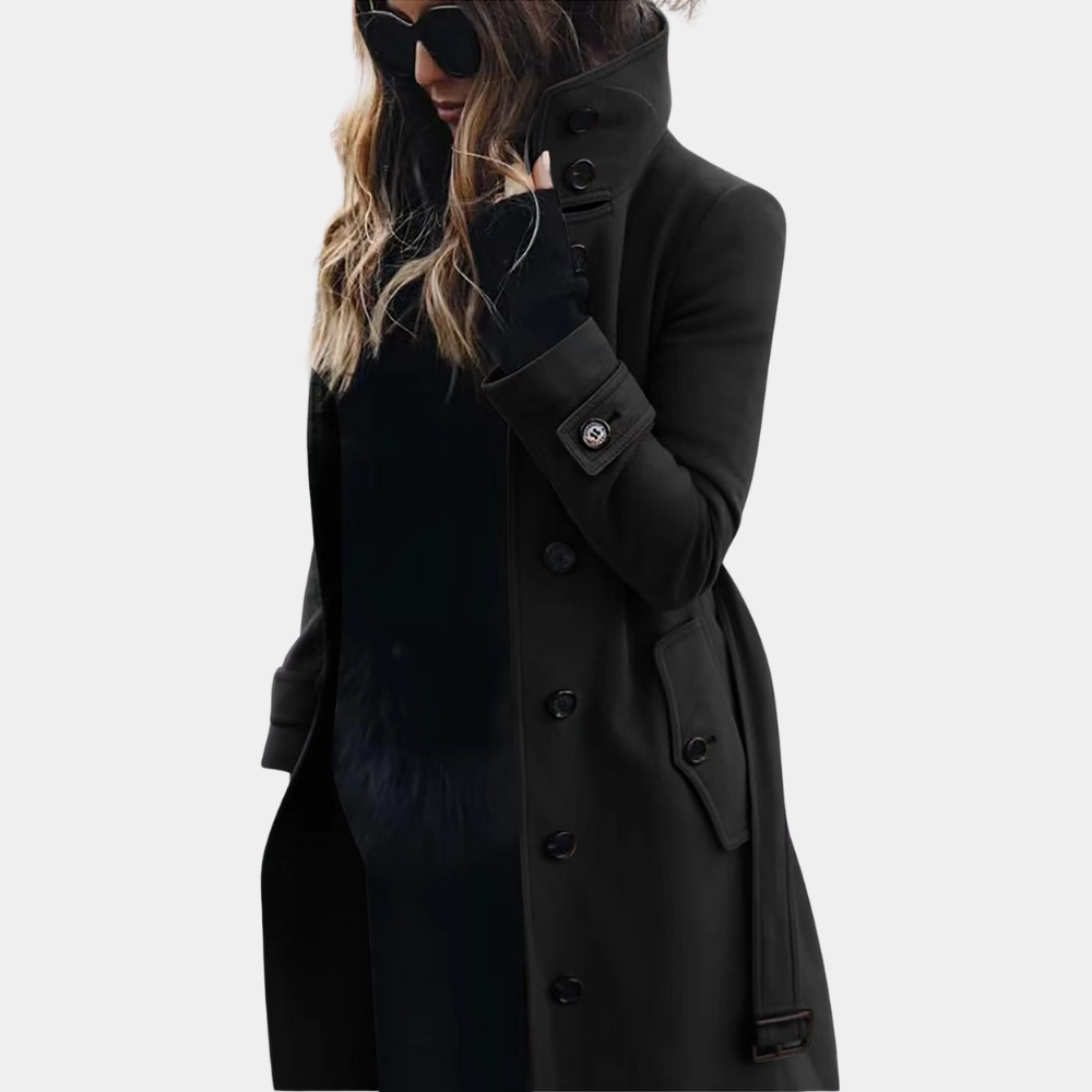 Valenzora | Klassischer wasserdichter Trenchcoat für Damen Zeitlos