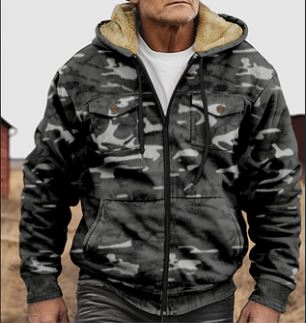 Valenzora | Jacke mit Camouflage-Print