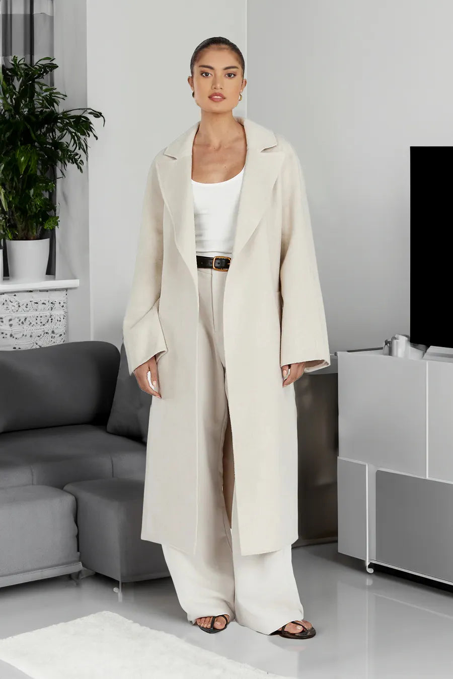 Valenzora Trenchcoat | Stylischer, langer Damen-Trenchcoat im Oversized-Stil