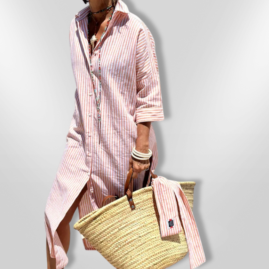Valenzora | Striped shirt dress