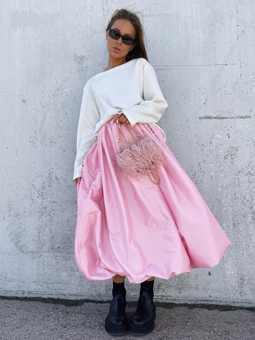 Valenzora | Long Spring Skirts Pleated