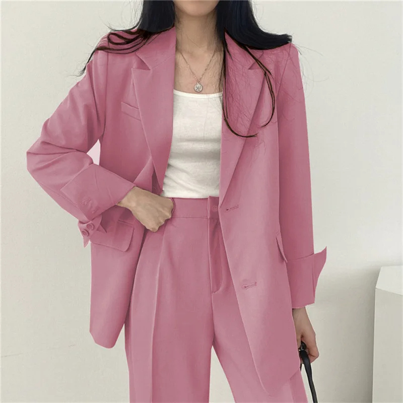Valenzora | Langer Damenblazer mit breitem Revers und legerer Passform