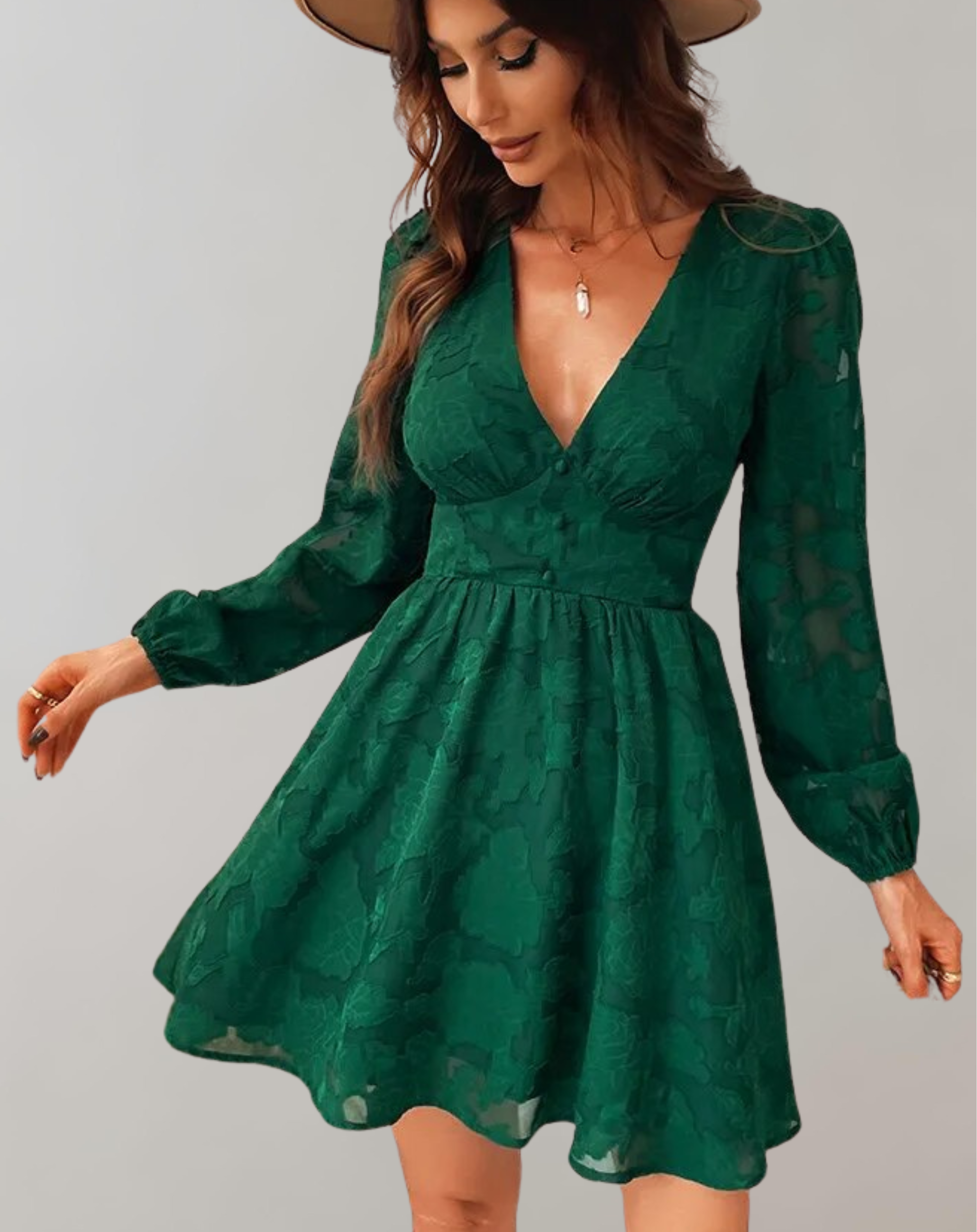 Valenzora | Mini-Kleid mit V-Ausschnitt