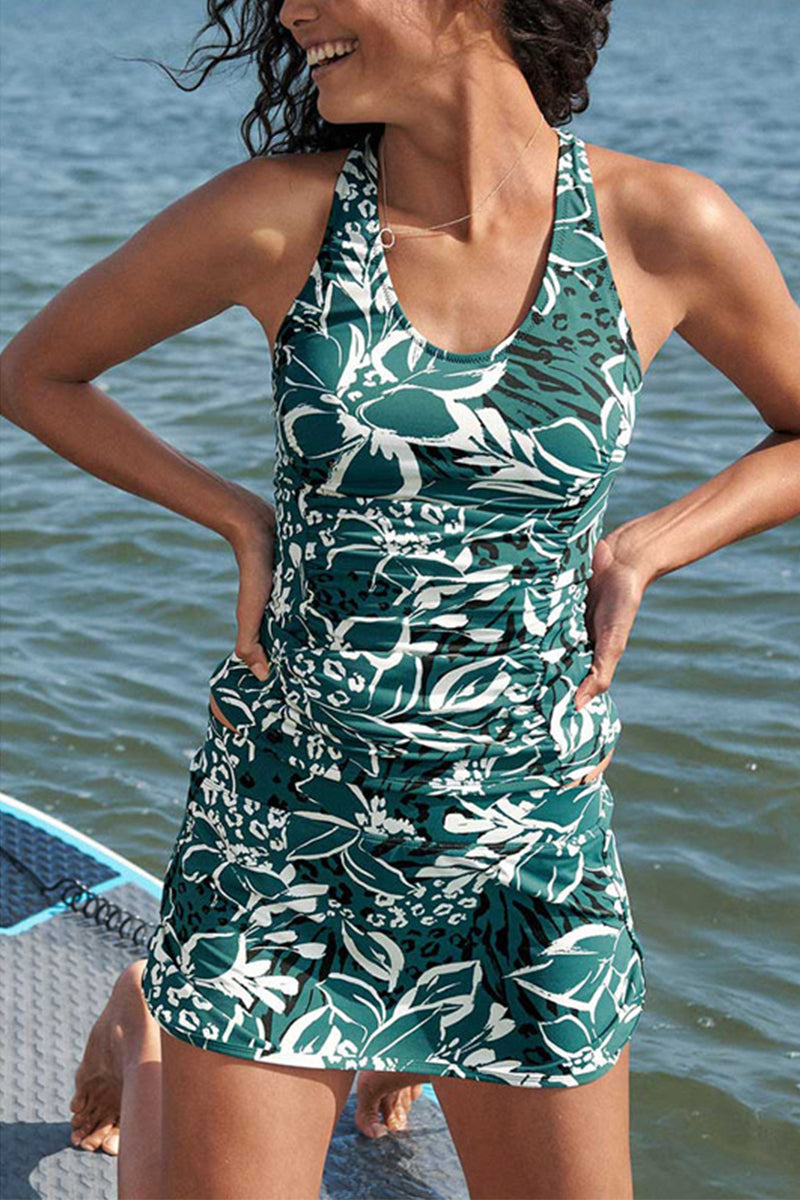 Valenzora Green Tankini Set
