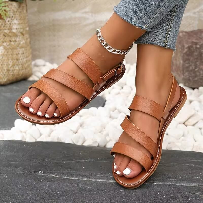 Valenzora | Comfortable Summer Sandal with Ankle Strap for Women