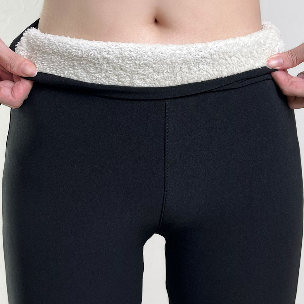 Valenzora | Elegante Fleece-Leggings mit hohem Bund und Wolle