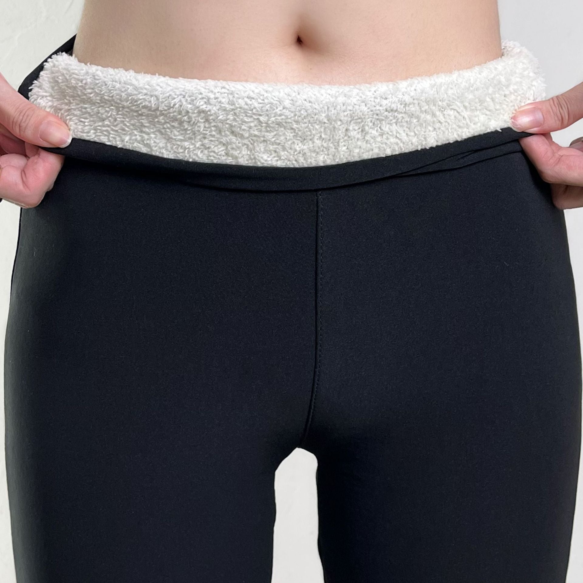 Valenzora | Elegante Fleece-Leggings mit hohem Bund und Wolle