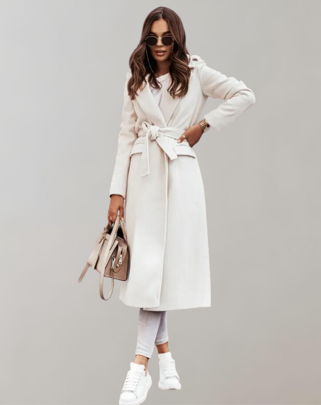 Valenzora | Simple long-sleeved wool coat