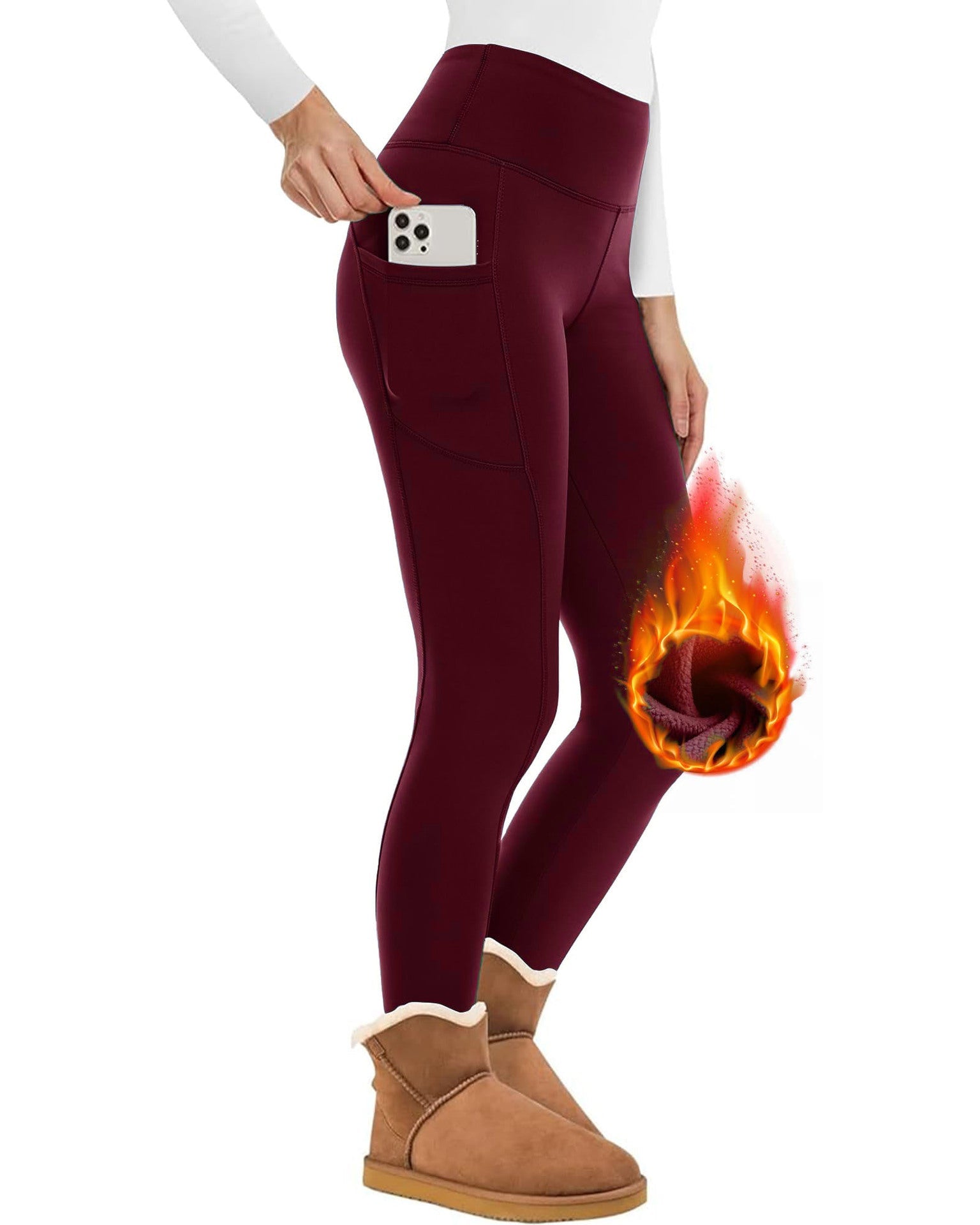 Valenzora | Beautiful fitted fleece wool leggings