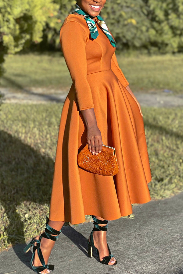3/4-Arm Swing-Kleid