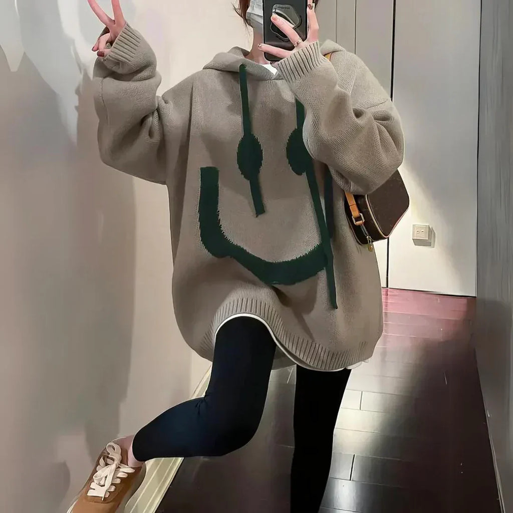 Valenzora | Long Smiley Sweater for Women