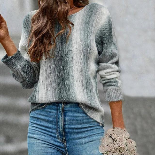 Valenzora | Gradient knit sweater for women