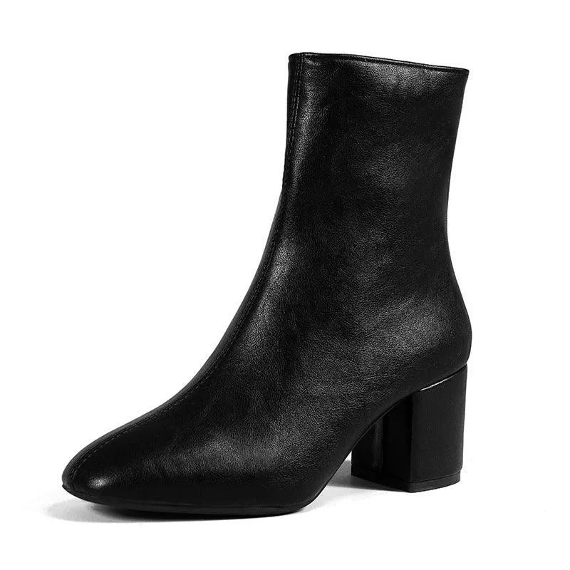Valenzora | Stiefel mit dicker Zehenpartie
