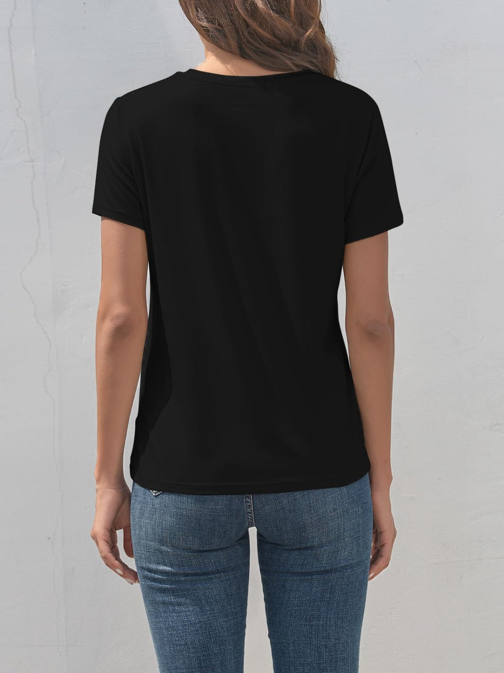 Valenzora | Smile Crew Neck Short Sleeve T-Shirt