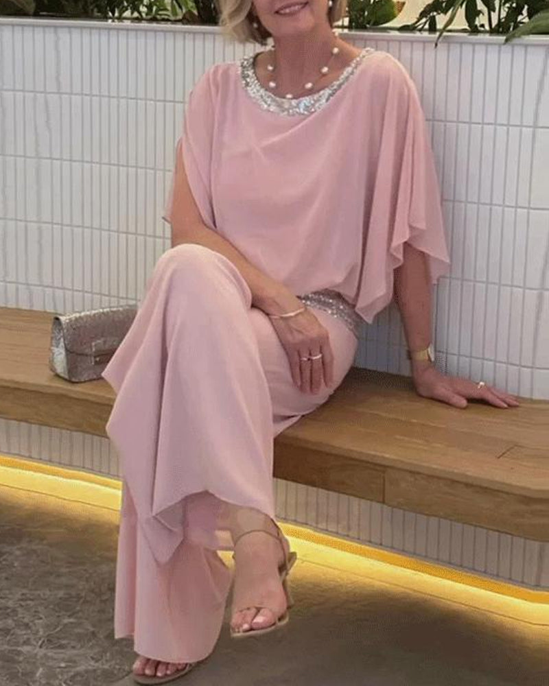 Valenzora | Shimmer in style sequin jumpsuit