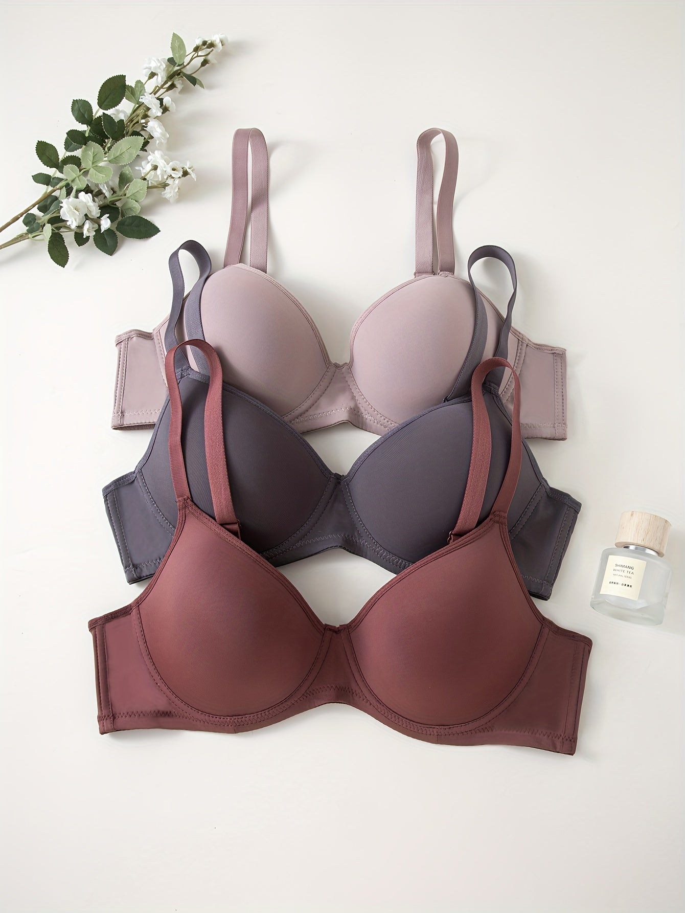 Valenzora | 3-Piece Seamless Anti-Rejection Push-up Bra