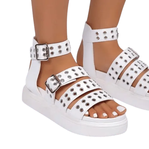 Valenzora | Damen-Sandalen mit offener Spitze und dicker Sohle